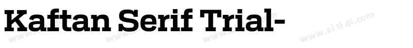 Kaftan Serif Trial字体转换